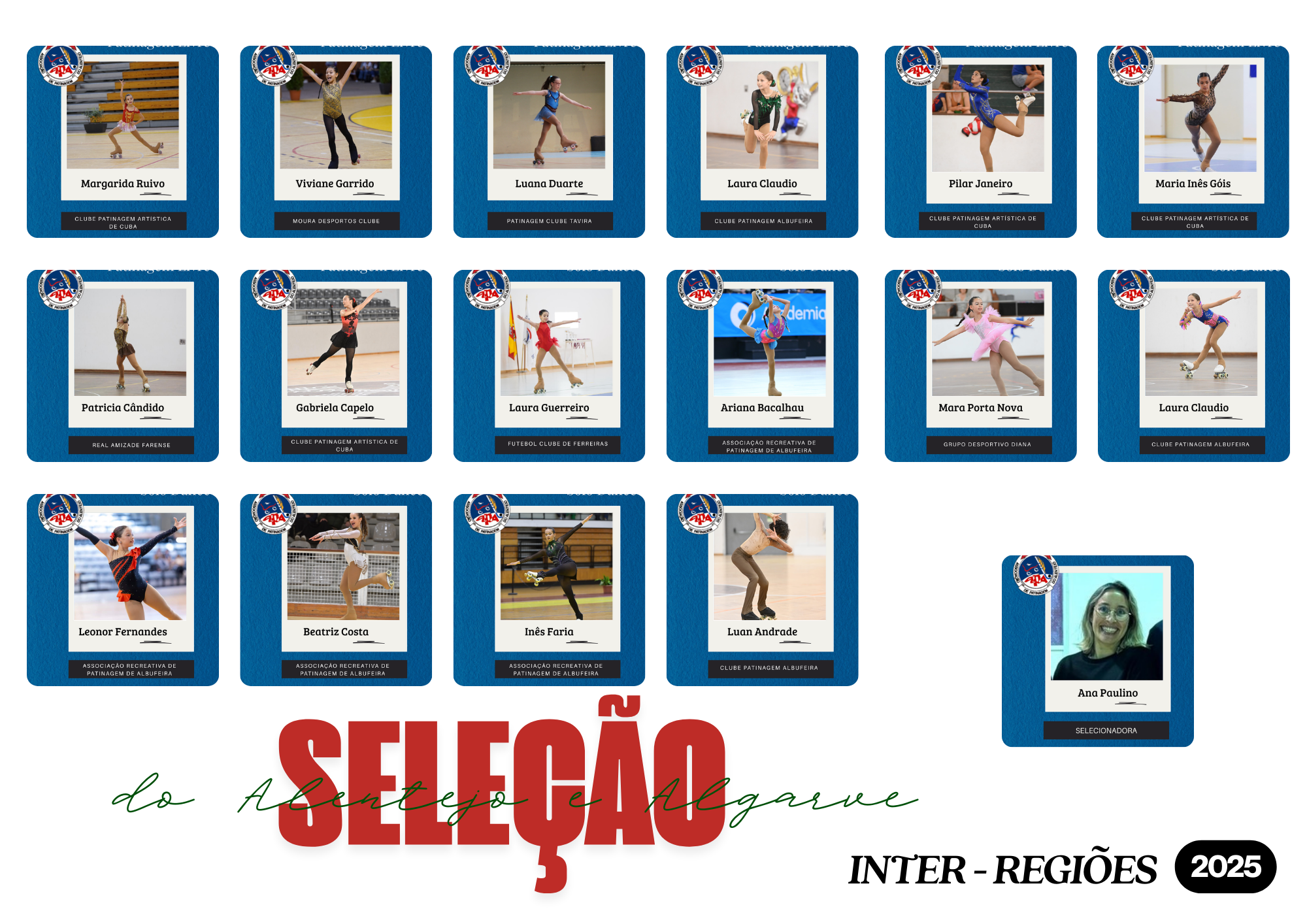 Seleção do Alentejo e Algarve ruma a Albergaria-a-Velha, para a Prova Inter Regiões 2025 de Patinagem Artística